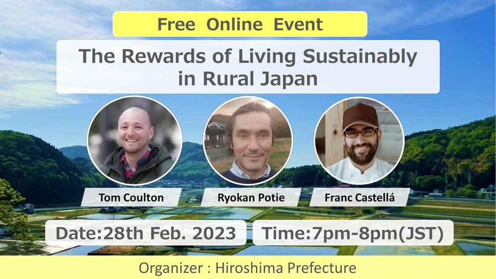【終了しました】Online event :The Rewards of Living Sustainably in Rural Japan