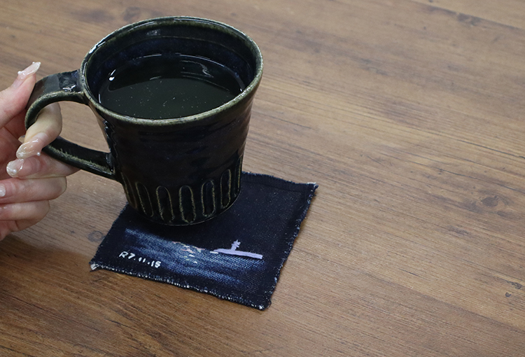 オリジナルデニムコースター